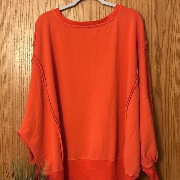 NWOT Free People Graphic Camden Pullover #14 size- LARGE - Picture 6 of 7
